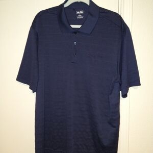 Adidas Golf Blue Short Sleeve Polo Shirt Men's sz Large